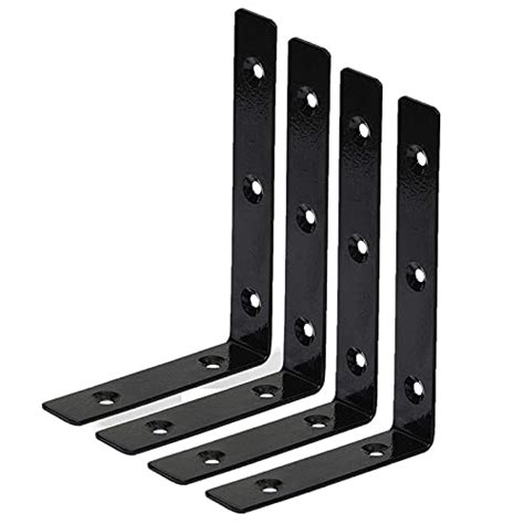 50.5 in long black metal bracket|l shaped angle brackets.